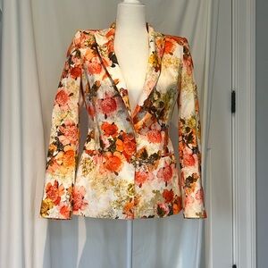Zara floral blazer